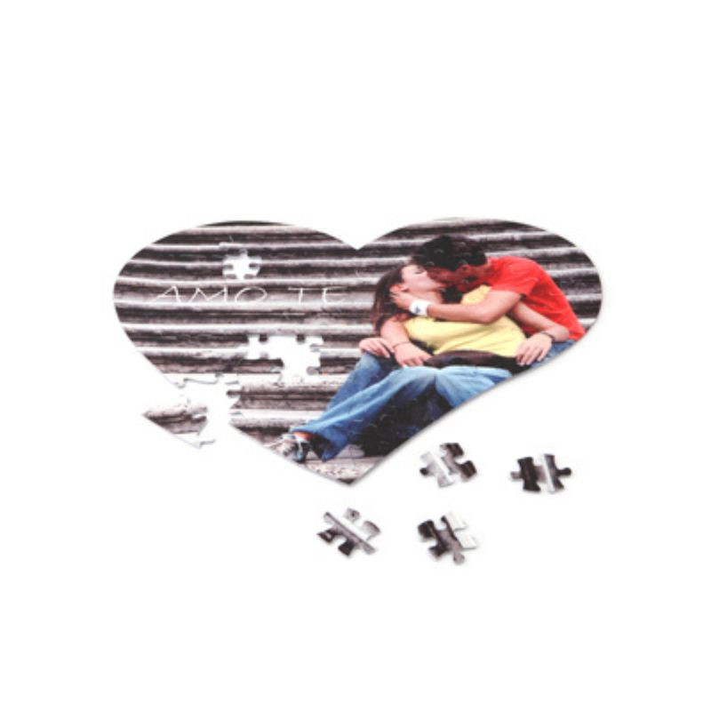 Puzzle coração grande personalizado